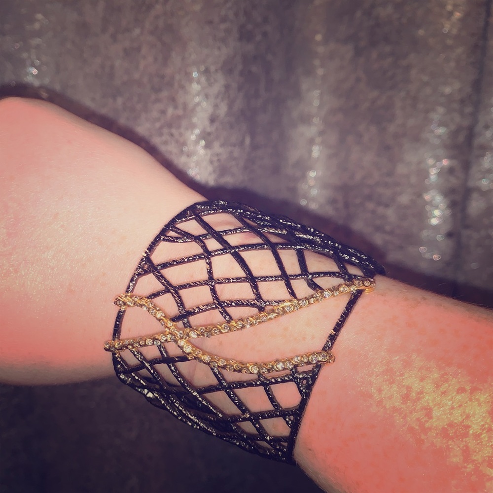 Black & Gold Bangle - image 1